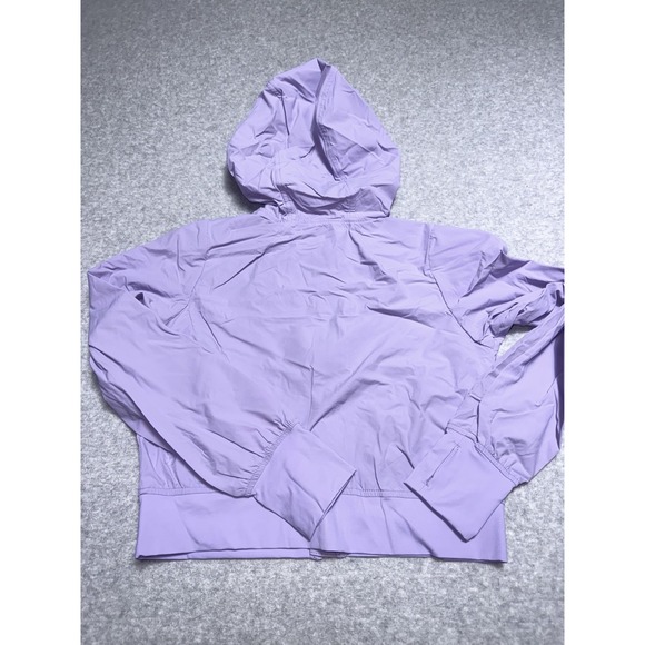Girls All in motion, woven Purple Lavender jacket, hooded size X Large New - Picture 3 of 4